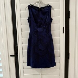 Women’s Elie Tahari Blue Sleeveless A-line Mini Dress‎